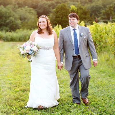 Wedding at Saltwater Farm Vineyard:
Amy & Bob are married!